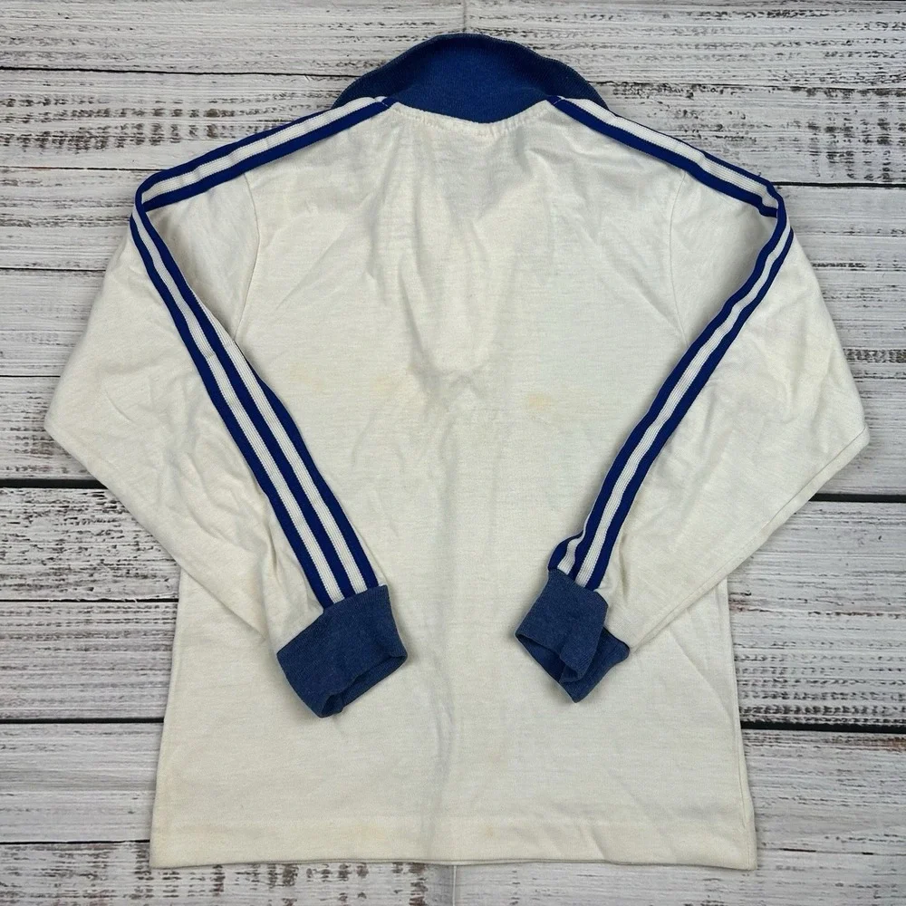 Vintage 70s DALLAS COWBOYS Logo 7 Youth Kids VTG Polo Shirt Striped NFL Faded - Picture 7 of 7